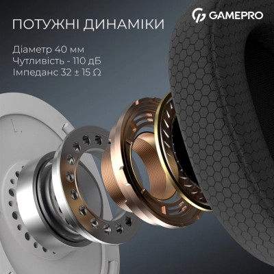 Навушники GamePro Asgard Bragi 7.1 RGB Tri-Mod White (HSW250W) Вінниця - фото 2