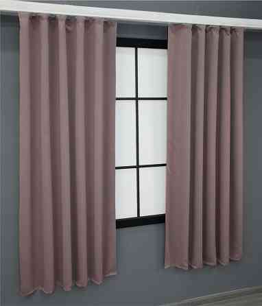Комплект коротких штор VR-Textil Bagema Rvs № 1245ш Пудровий 130х170 см 2 шт (35-0025) Київ
