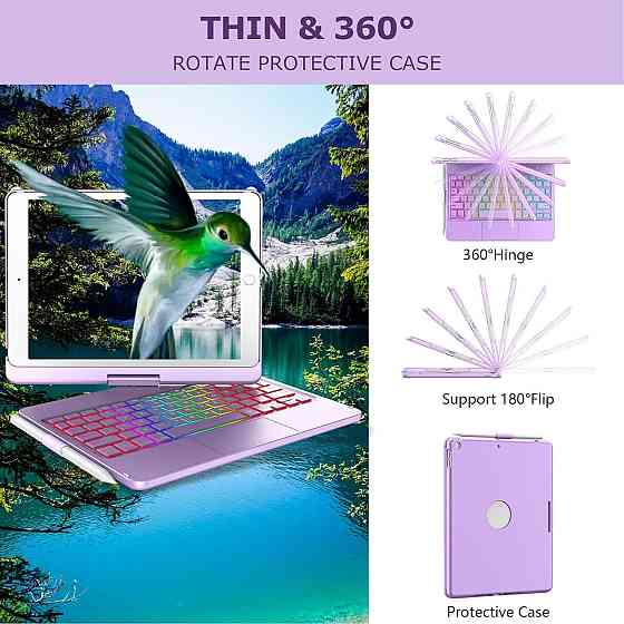 Чехол с клавиатурой и тачпадом для iPad 9th/8th/7th Gen 10.2