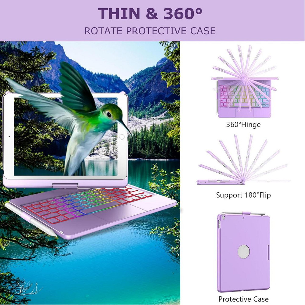 Чехол с клавиатурой и тачпадом для iPad 9th/8th/7th Gen 10.2