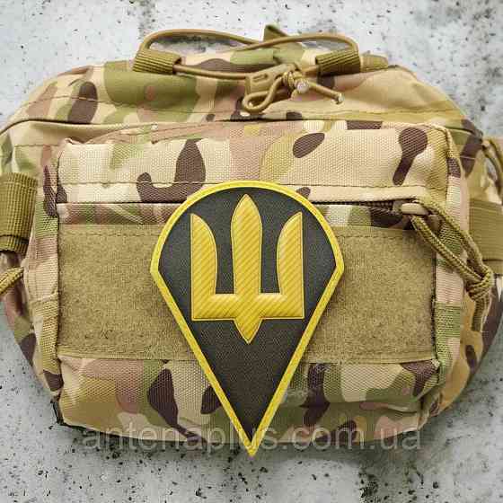 ДШВ Збройних сил України олива об'ємний шеврон / патч Київ