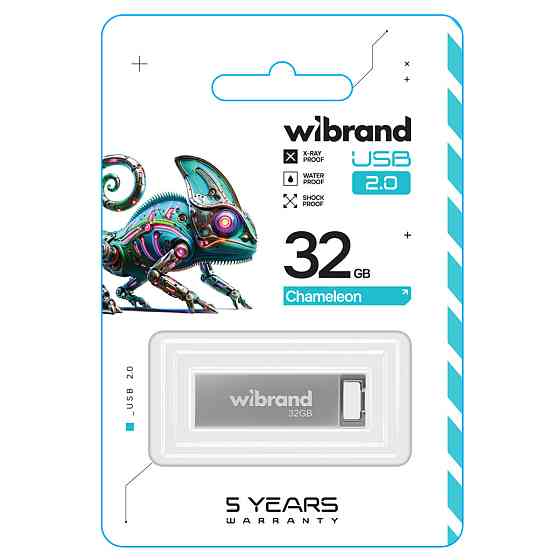 Flash Wibrand USB 2.0 Chameleon 32Gb Silver (WI2.0/CH32U6S) Киев
