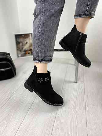 Жіночі черевики Avelina чорні еко-замша 36р. (A7025-41) Коломия