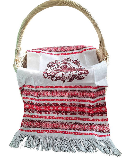 Рушник великодні вишитий червоний Київ - фото 2