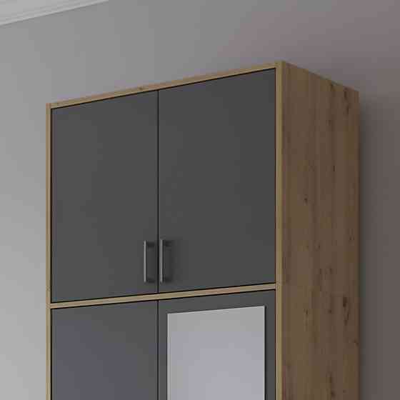 Антресоль высокая Doros Ронди Дуб Артизан/Графит 2 ДСП 82х52х65 (DRS-011905) Днепр