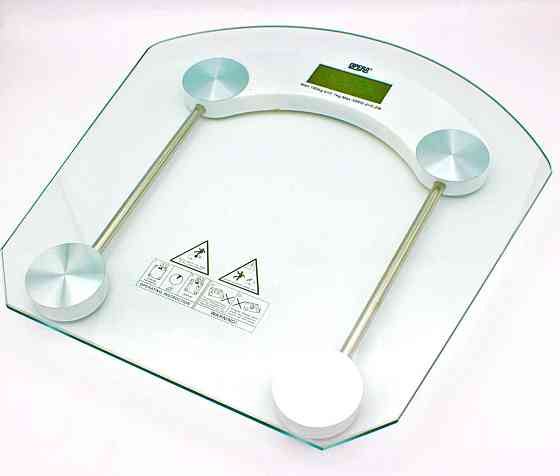 Ваги підлогові прозорі до 180 кг 2003B / квадратні Дніпро