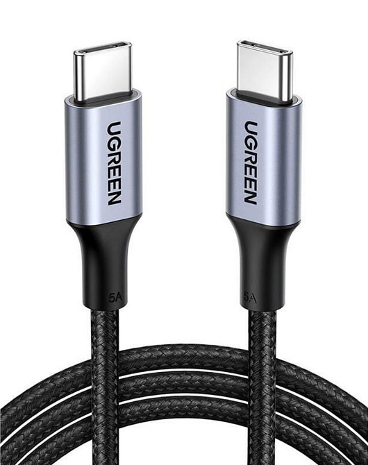 Кабель UGREEN US316 USB-C Cable Aluminum Case with Braided 2m (Black) (UGR-70429) Киев - изображение 1