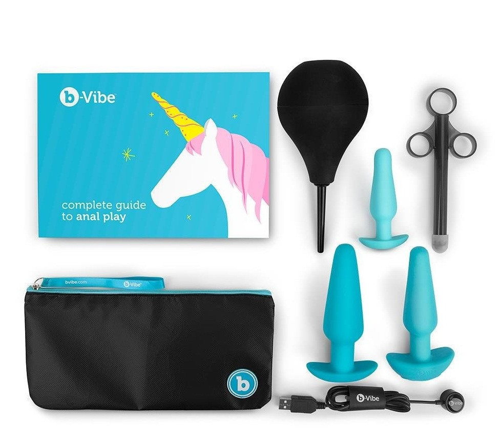 Набор для анального секса B-Vibe Anal Training 7 предметов, синий Sex Aura Киев - изображение 1