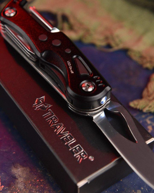 Мультитул сірий с фонариком и битами ВН11057 Одесса - изображение 5