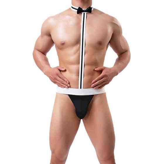 Мужские трусы с бабочкой эротические универсальный черно-белый Киев