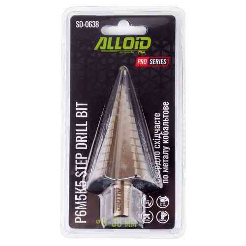 Alloid Pro. Свердло ступеневе по металу кобальтове Р6М5К5, 6-38мм Одесса