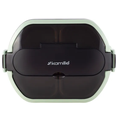 Ланч-бокс подвійний (корпус пластик/внутр.ємність+кришка нерж.сталь) KAMILLE Житомир - фото 3