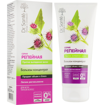 Кондиціонер для волосся Dr. Sante Реп'яхова серія Проти випадіння волосся 200 мл (4823015932984) Вінниця - фото 1