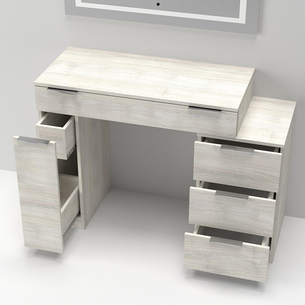 Стол туалетный Трюмо Кристалл, Дуб Шамоні Світлий, 1200/452/847 Львов - изображение 2