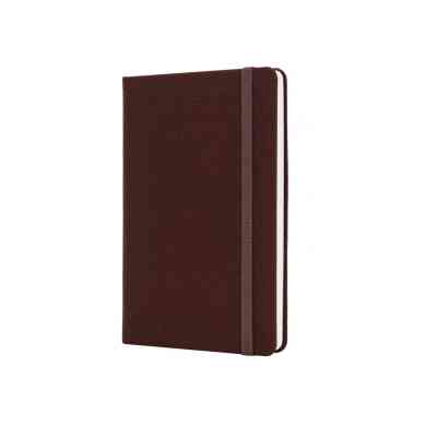 Книга записна Optima А5 NAMIB, тверда обкладинка, гумка, білий блок клітинка, бордо (O27101-18) Вінниця