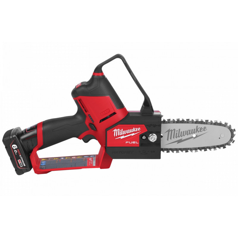 Пила ланцюгова акумуляторна шина 15 см MILWAUKEE M12 FUEL FHS-602X (+ заряд.пристрій, 2 акум., HD кейс) Одеса - фото 2