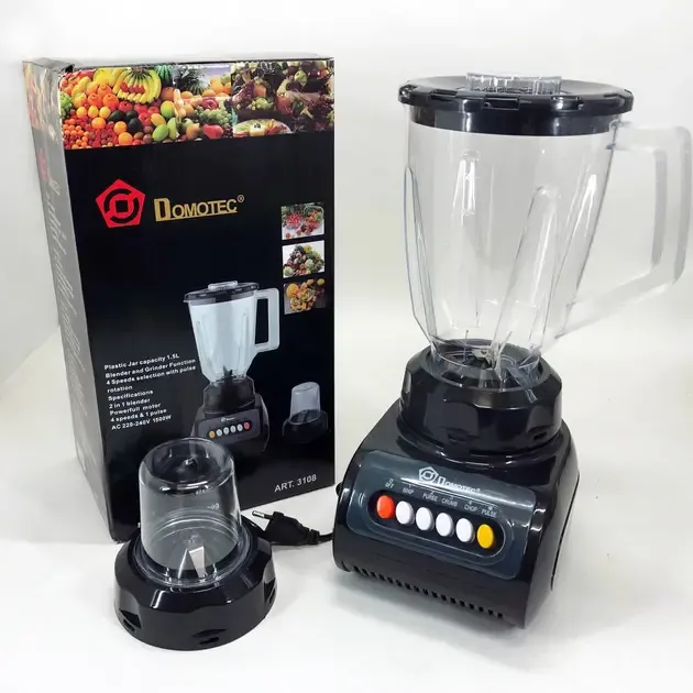 Блендер стационарный с кофемолкой domotec ms-9099 250 вт, блендер настольный электрический Коломыя - изображение 1