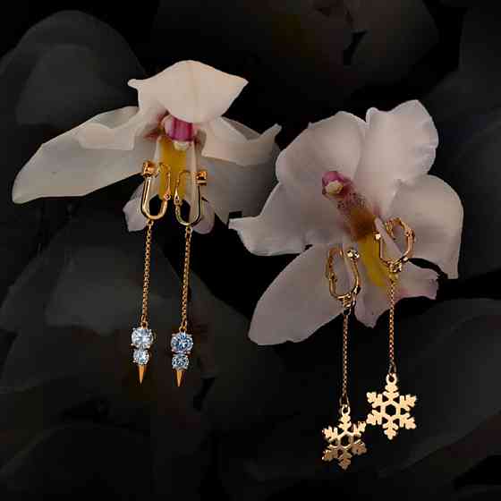 Прикраси для клітора та статевих губ non-pierced clitoral jewelry dangle with snowflake UPKO Sex Aura Київ