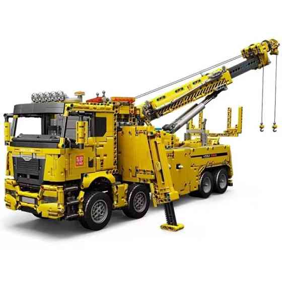 Конструктор Евакуатор-тягач з краном на дистанційному управлінні 4883 деталі, жовтий Кам'янець-Подільський