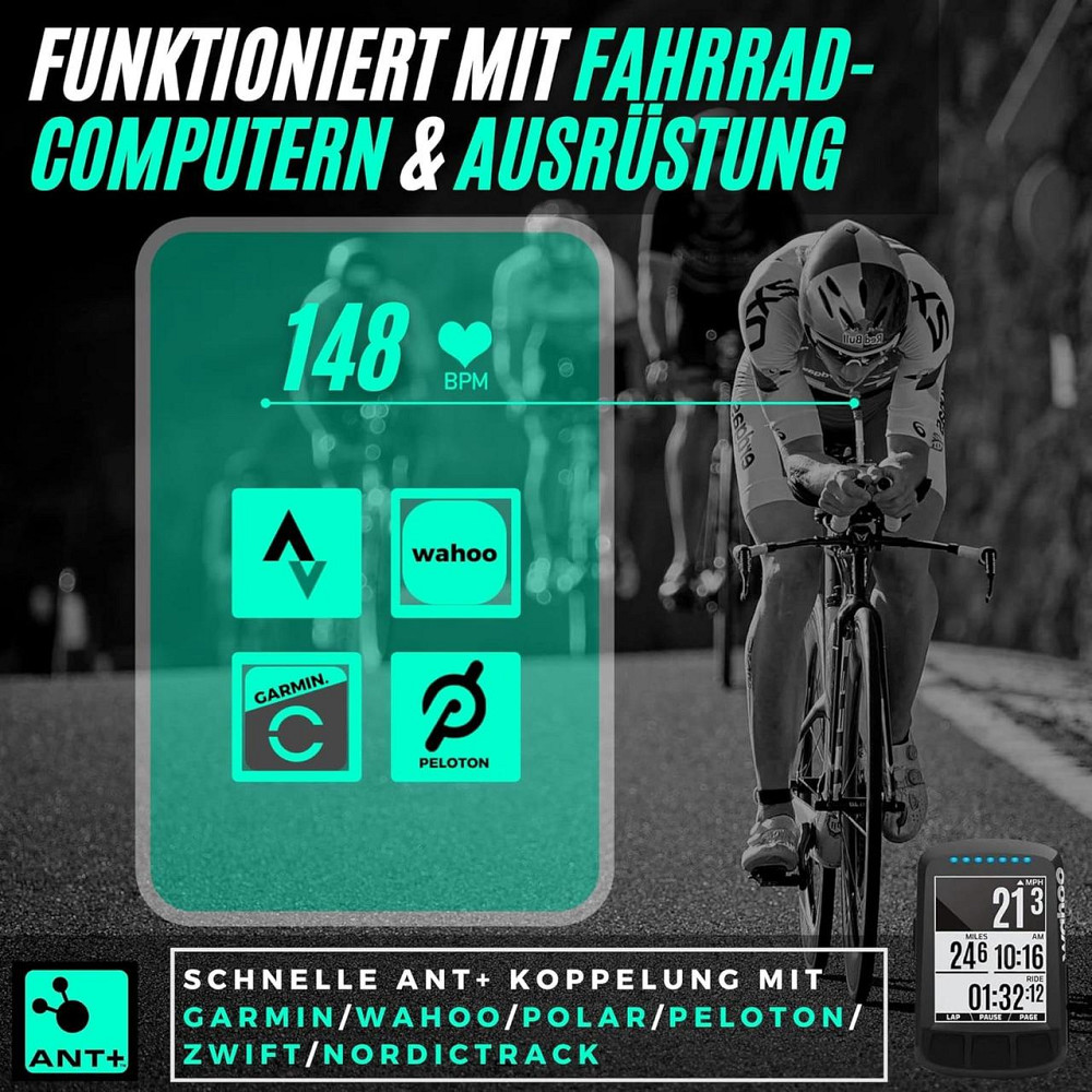 Нагрудный пульсометр монитор датчик сердечного ритма Powr Labs с Bluetooth ANT для спортсменов для тренировок Киев - изображение 6