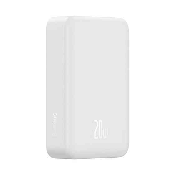 Зовнішній акумулятор Baseus Magnetic Mini Wireless Fast Charge Power Bank 20000mAh 20W White Київ