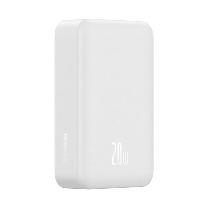 Зовнішній акумулятор Baseus Magnetic Mini Wireless Fast Charge Power Bank 20000mAh 20W White Київ - фото 6