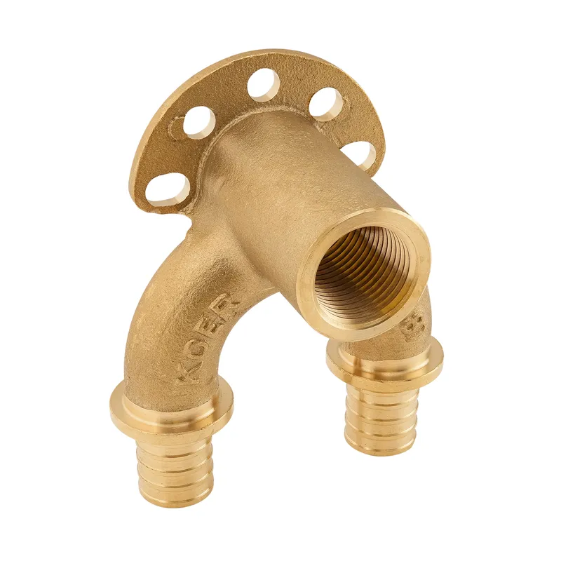 Уголок настен. з сквозным проходом и ВР Koer KA.LW20-06F-20 - 20(2.8mm) x 1/2