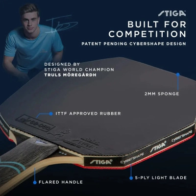 Ракетка для настольного тенниса Stiga Cybershape Future 3 Star FL (1213-0304-35) (931284) Винница - изображение 2