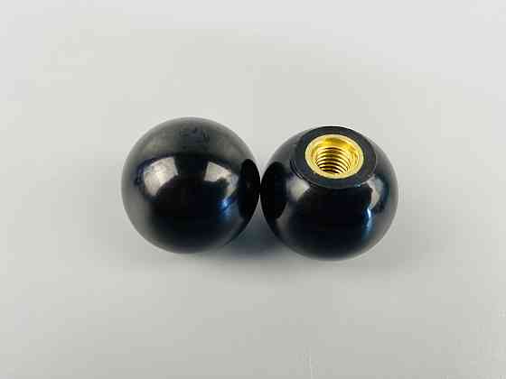 Наконечник важеля універсальний М8, D30 (шар чорний), латунна втулка різь внутрішня М8 Мукачево