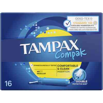 Тампони Tampax Compak Regular з аплікатором 16 шт. (4015400219538) Вінниця