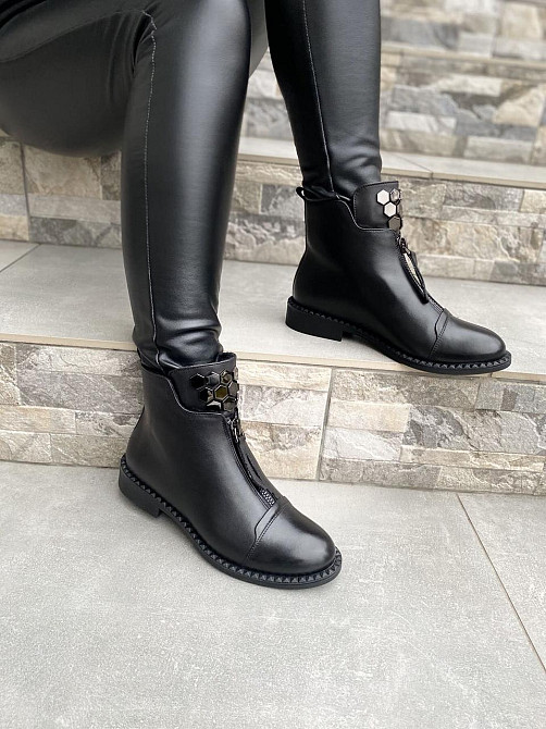 Marco Piero Черевики жіночі Marco Piero чорні натуральна шкіра зима 36-40 (05-1147491-Ш) Коломия - фото 4