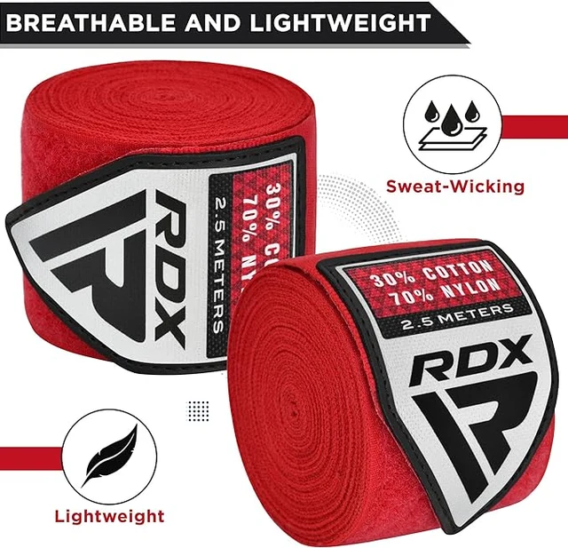 Бинти для боксу RDX Hand Wraps Red (2.5м.) Кам'янське - фото 3