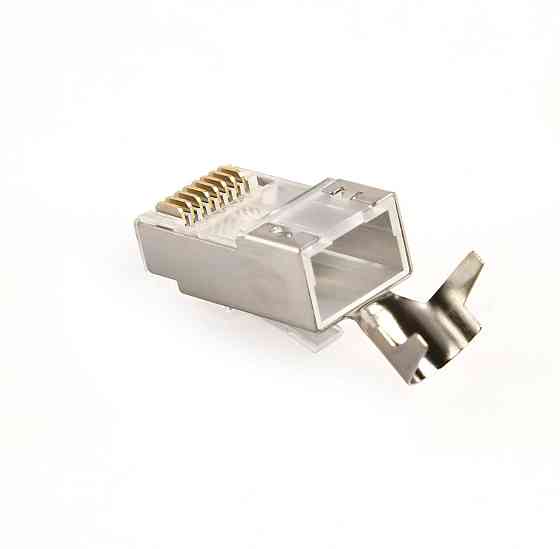 Коннектор RJ 45 Cablexpert (LC-PTF7-01/100) 8P8C, Cat.7, FTP, з наскрізними отворами, позолочені контакти (100 шт/уп) ( 29512 ) Харьков