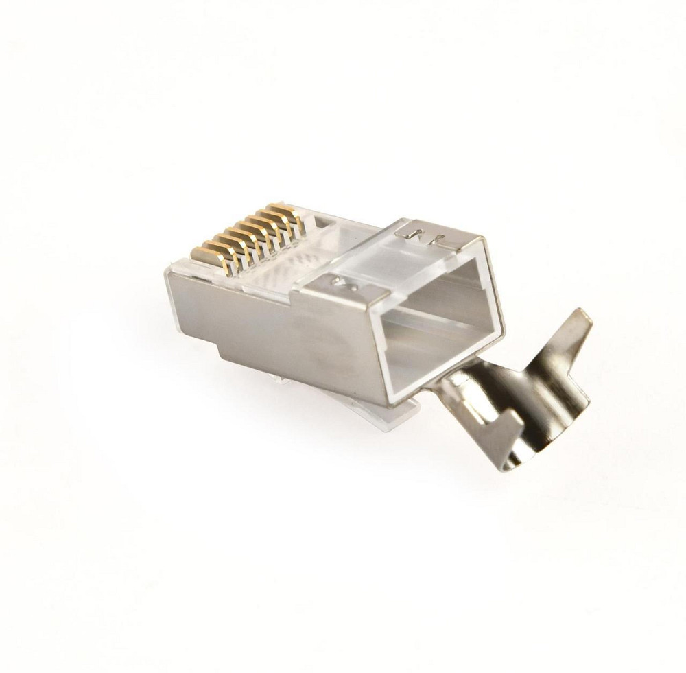 Коннектор RJ 45 Cablexpert (LC-PTF7-01/100) 8P8C, Cat.7, FTP, з наскрізними отворами, позолочені контакти (100 шт/уп) ( 29512 ) Харків - фото 3