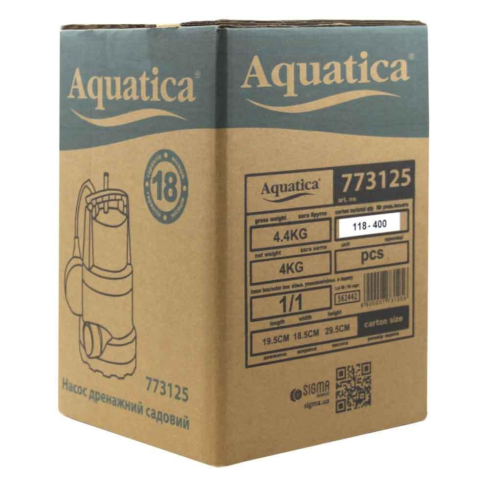 Насос дренажный садовый 0.75кВт Hmax 9.5м Qmax 220л/мин (част. до 5мм) AQUATICA (773125) Киев - изображение 8