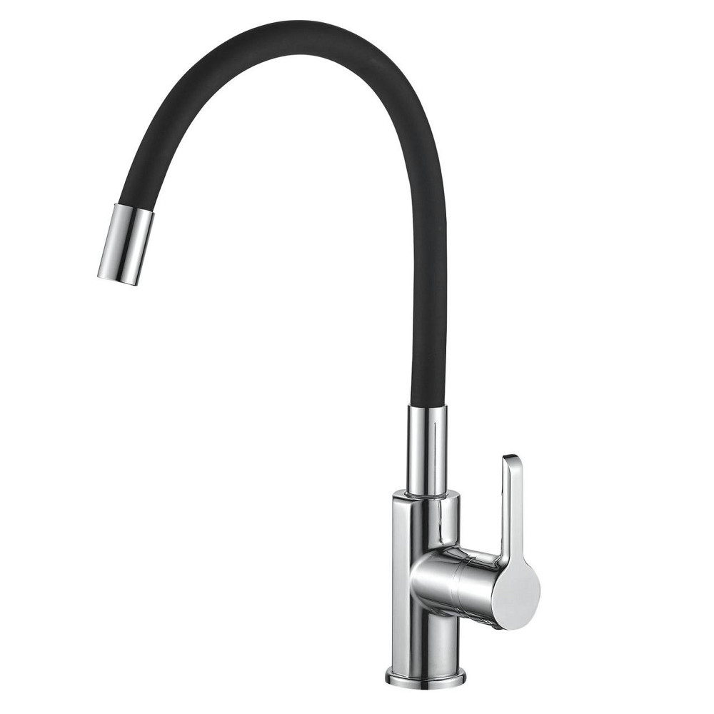 Змішувач для кухні DOMINO PRESTIGE DPS-203SLR-Black (000022592) Київ - фото 1