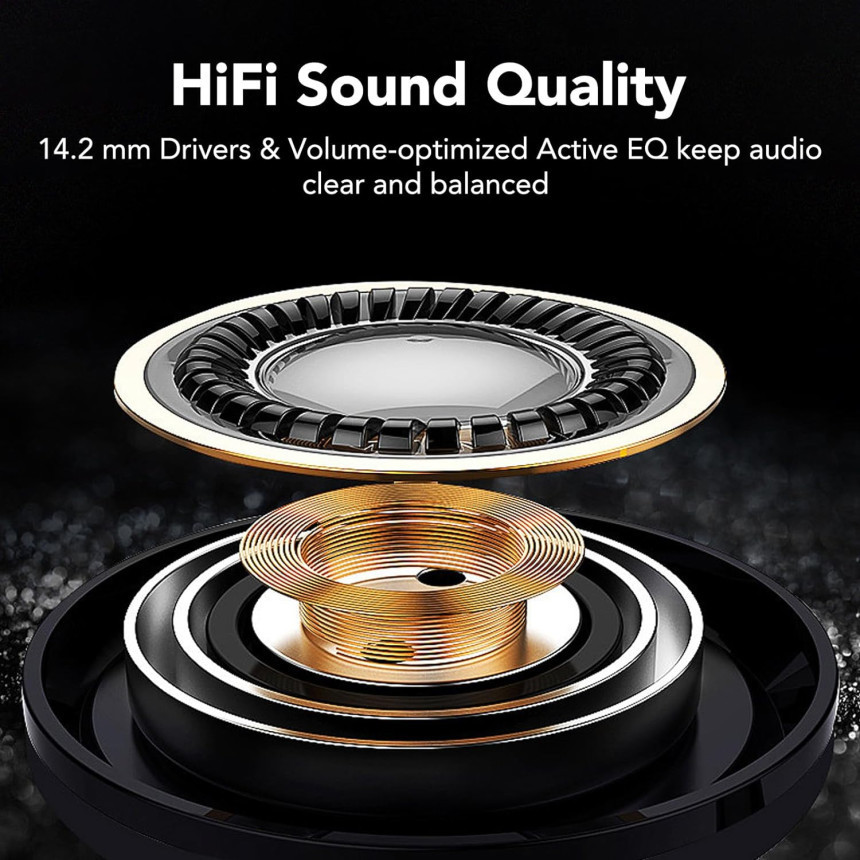 Беспроводные TWS наушники FAMOO U-Air Bluetooth 5.3, стерео с басами, влагозащита IPX8, автономность 42 ч, Уценка Киев - изображение 8