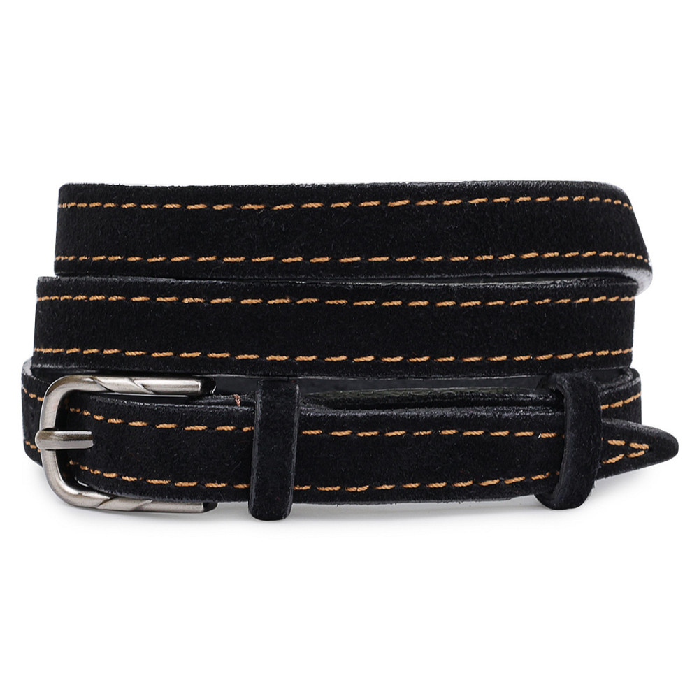 Замшевий оригінальний жіночий ремінь Vintage 20756 Чорний Київ - фото 10