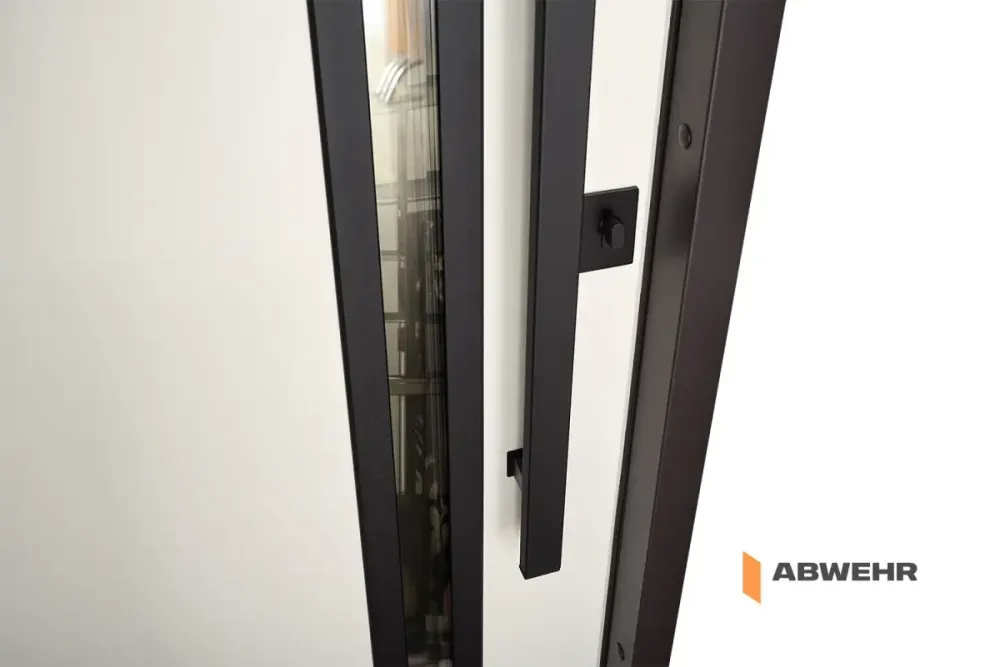 Двері вуличні, модель 506 Nordi Glass RAL 8019Т/ВСМ мдф+словнова кістка супермат  З ТЕРМОРОЗРИВОМ 860 Київ - фото 4