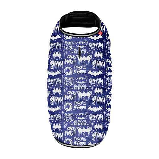 Курточка-накидка для собак WAUDOG Clothes, малюнок "Бетмен біло-блакитний", XS, А 26 см, B 33-4 Коломыя