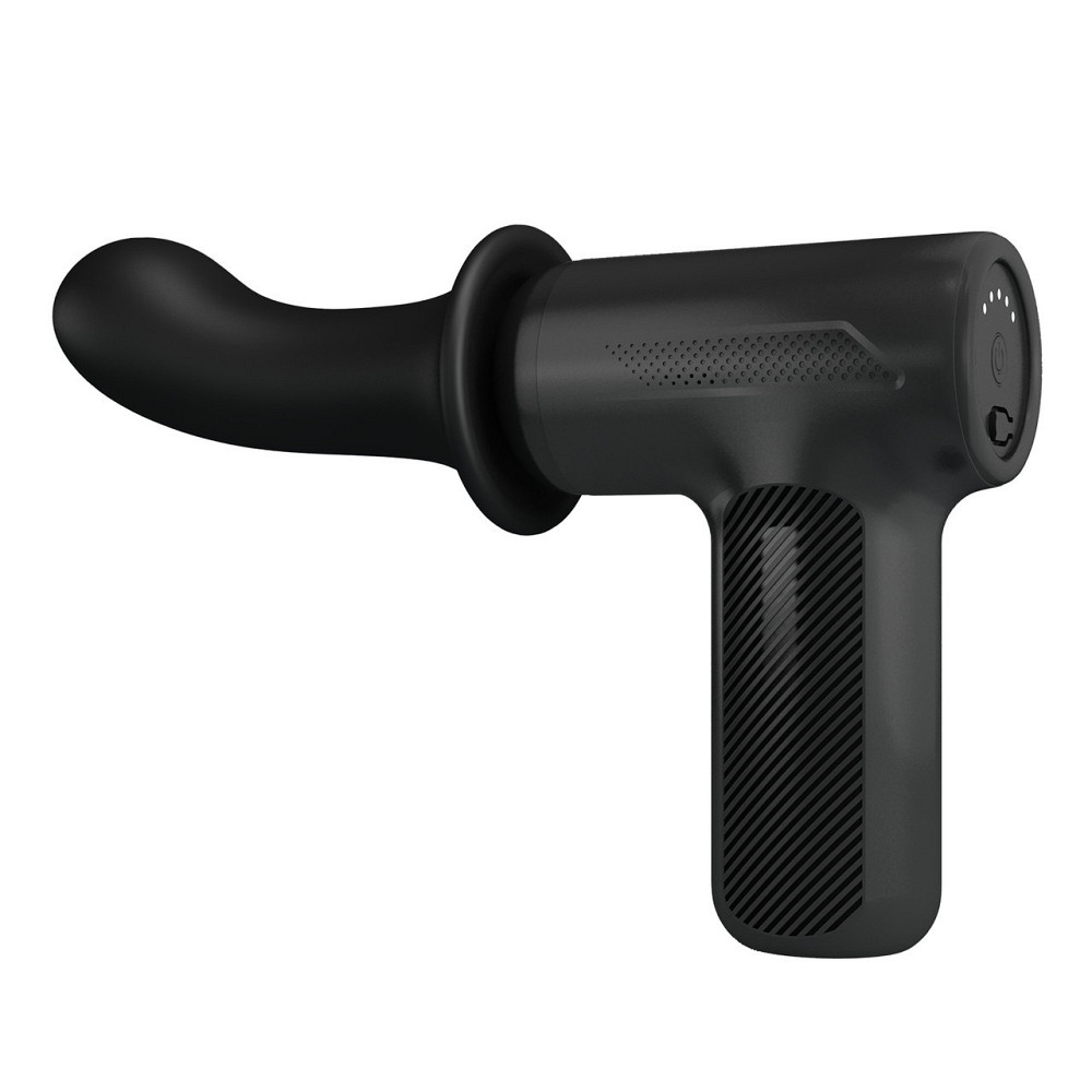 Вибромассажер пистолет Dj Doctor Massage Gun черный, 12.1 х 3.8 см Sex Aura Киев - изображение 4
