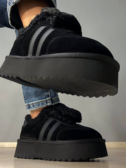 Черевики жіночі Hengji 009-1 уггі замшеві на хутрі чорні, 40, 25 см Київ - фото 12