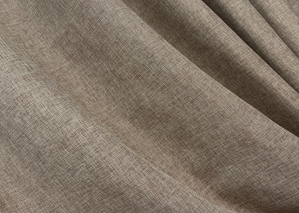 Комплект готових штор VR-Textil Льон Мішковина № 113ш Світло-кавовий 100х270 см 2 шт (31-019) Київ - фото 6