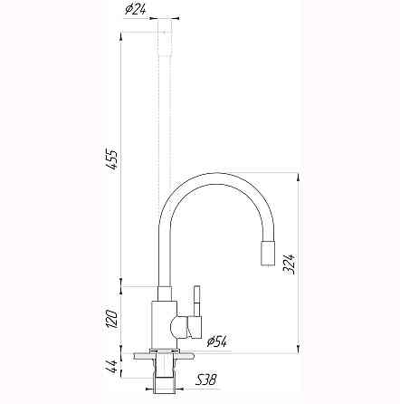 Змішувач для кухні EcoMIX ALPEN SBT3-203SB (000023185) Київ