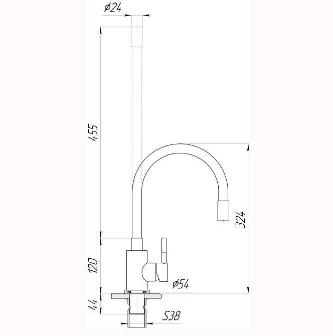 Змішувач для кухні EcoMIX ALPEN SBT3-203SB (000023185) Київ - фото 6