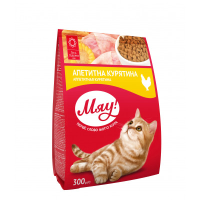 Сухой корм для кошек Мяу! с курицей 300 г (4820215364553) Винница - изображение 1