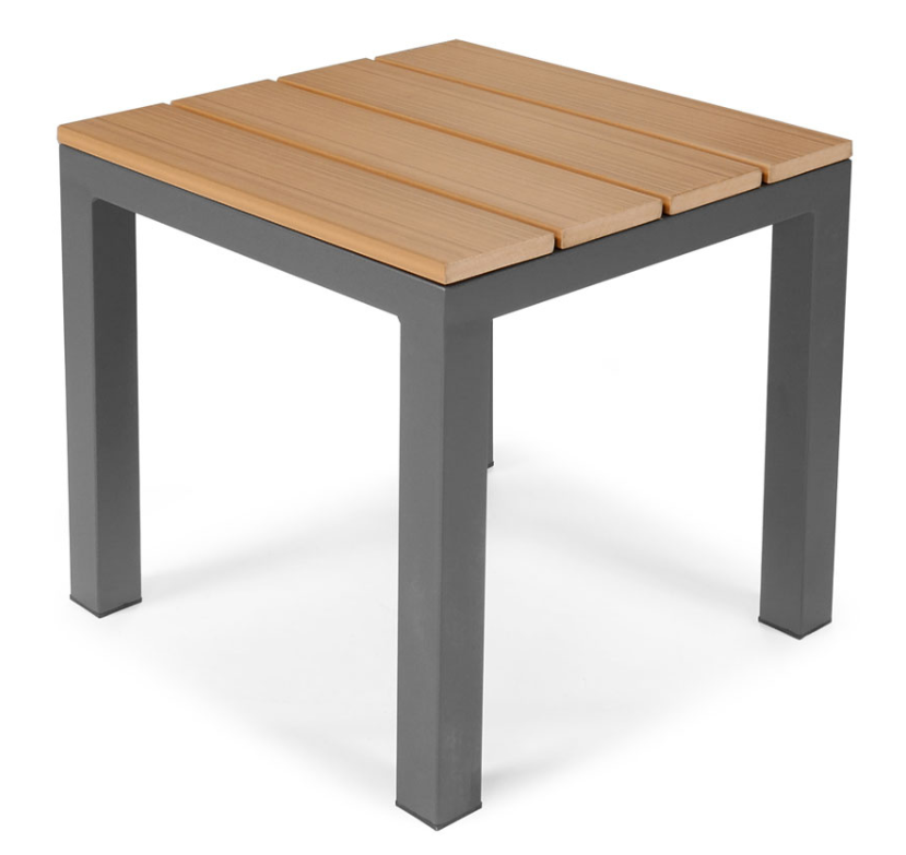 Комплект садових меблів LAGOS (кутовий диван + столик) зі сталі, з подушками, Сірий (Польща) Київ - фото 7