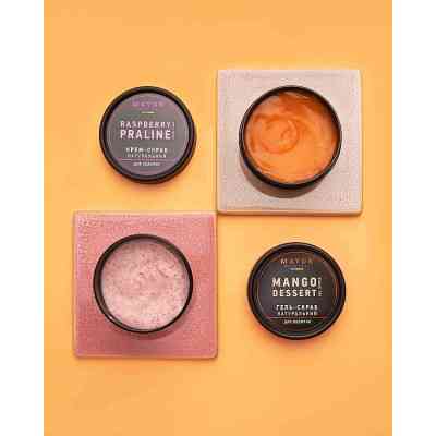 Скраб для обличчя Mayur Raspberry Praline Cream Scrub Малинове праліне 50 мл (4820230953268) Вінниця