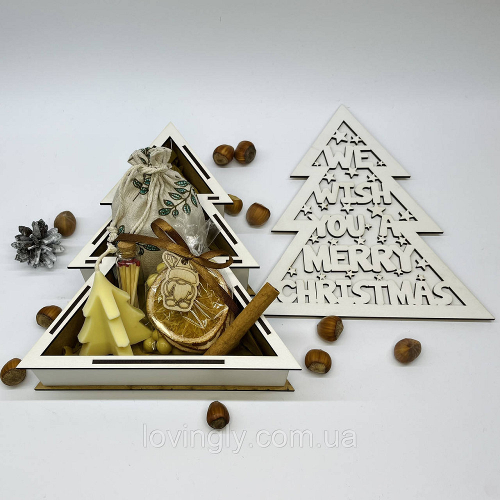 Подарочный набор в фигурной коробке: восковая свеча, глинтвейн, сладости Ирпень - изображение 6