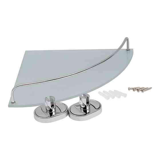 Полиця кутова Lidz Oreo 1001 скляна LDORE1001CRM22180 Chrome Київ